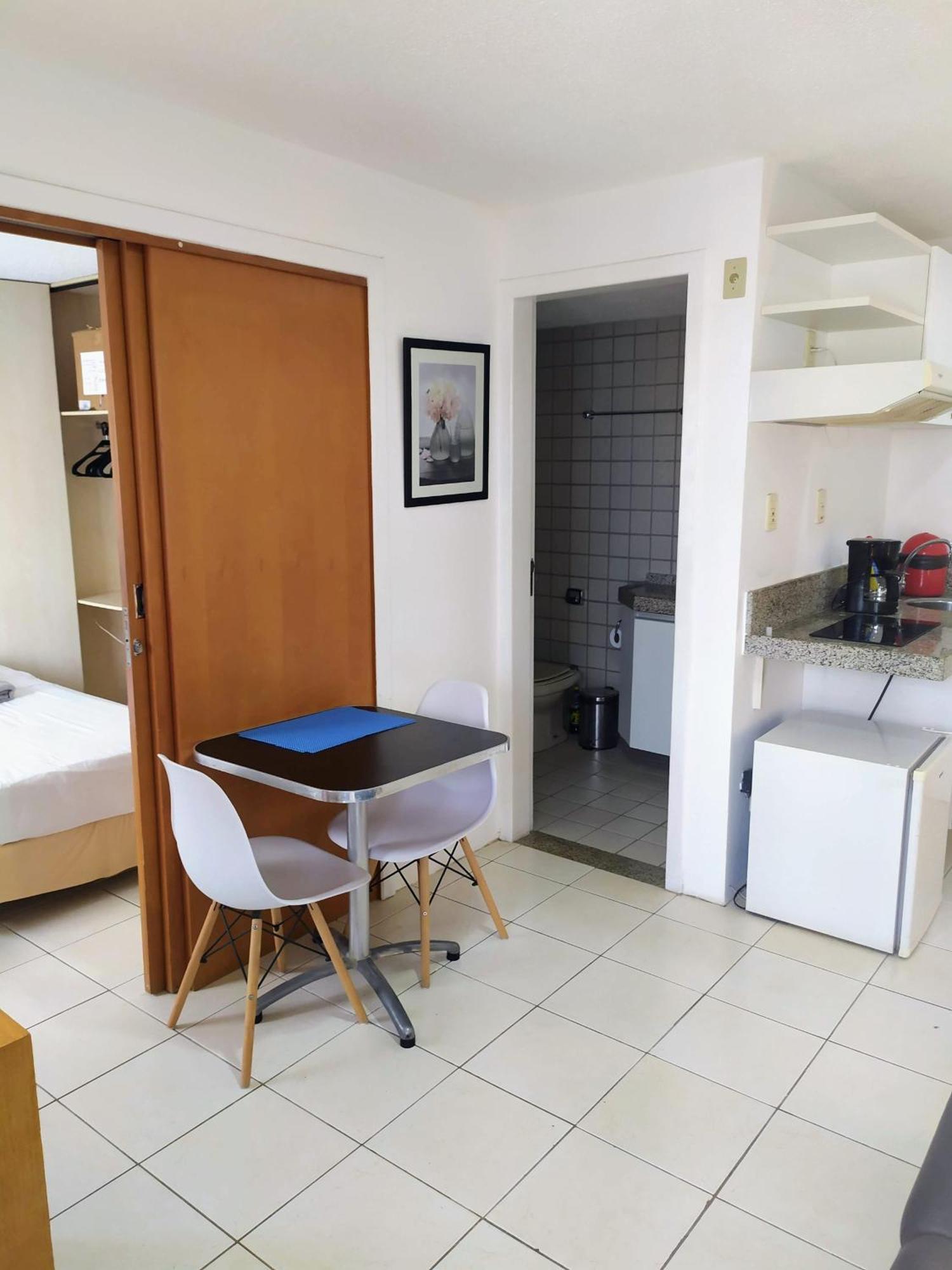 Vista Mar E Lagoa - Cozinha E Frigobar - Apartamento Flat Proximo A Praia São Luís Exterior foto