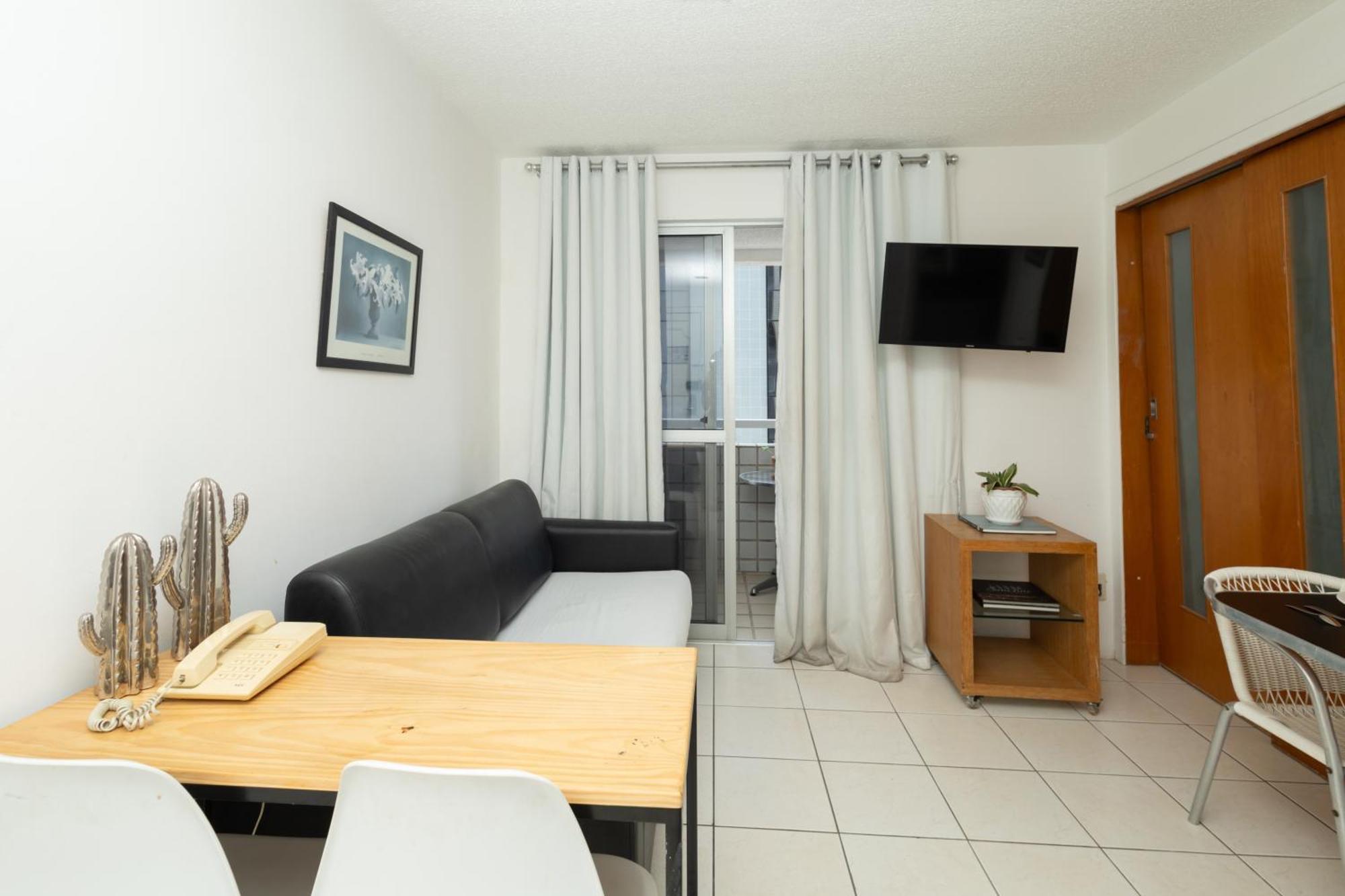 Vista Mar E Lagoa - Cozinha E Frigobar - Apartamento Flat Proximo A Praia São Luís Exterior foto