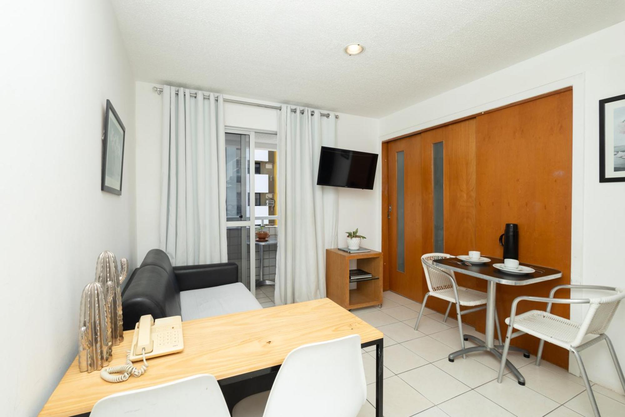 Vista Mar E Lagoa - Cozinha E Frigobar - Apartamento Flat Proximo A Praia São Luís Exterior foto