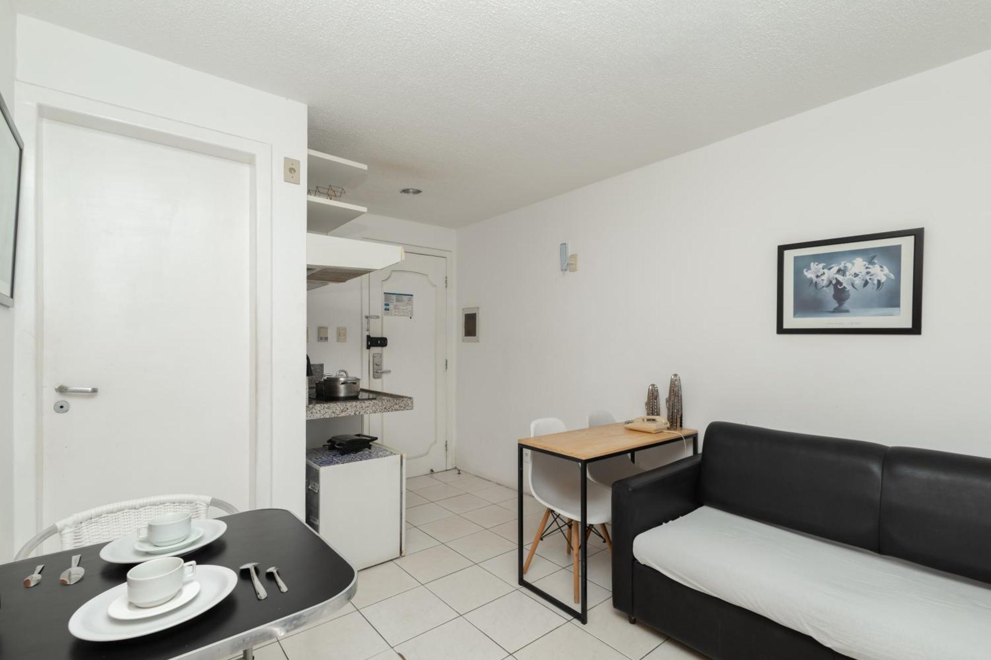 Vista Mar E Lagoa - Cozinha E Frigobar - Apartamento Flat Proximo A Praia São Luís Exterior foto